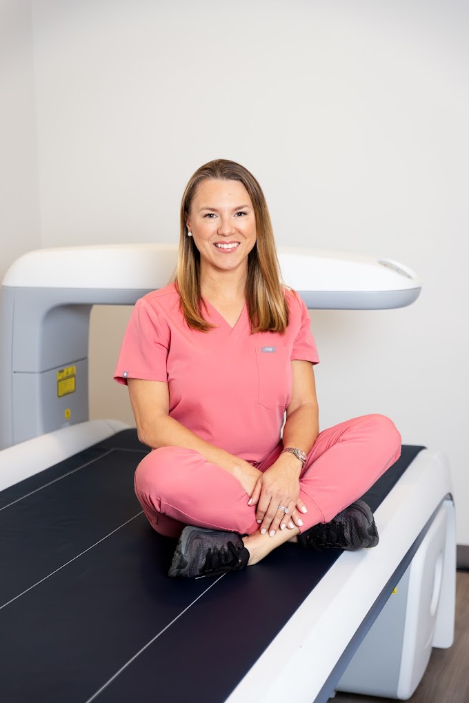 Dr. Carpenter with DXA equipment at The Bone Health Clinic